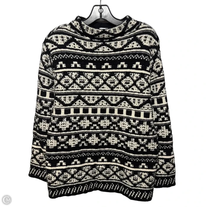 Sweater By J. Jill In Black & Cream, Size: S