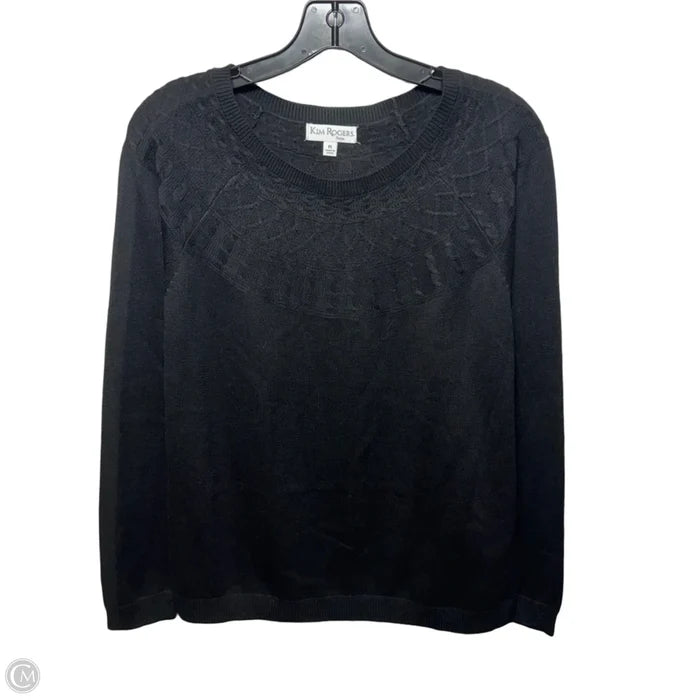 Sweater By Kim Rogers In Black, Size: Lp