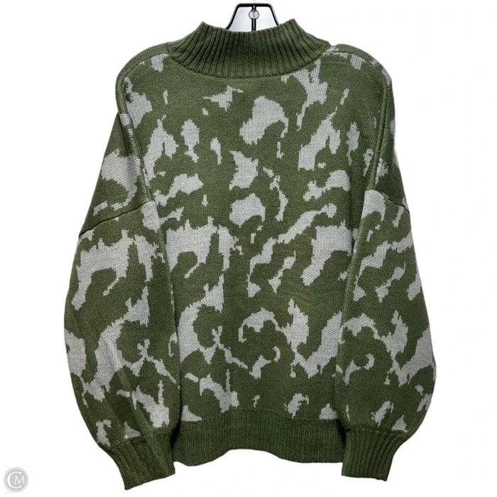 Sweater By New Directions In Green & Grey, Size: Xl