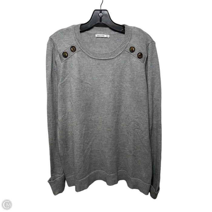 Sweater By Pink Clover In Grey, Size: Xl