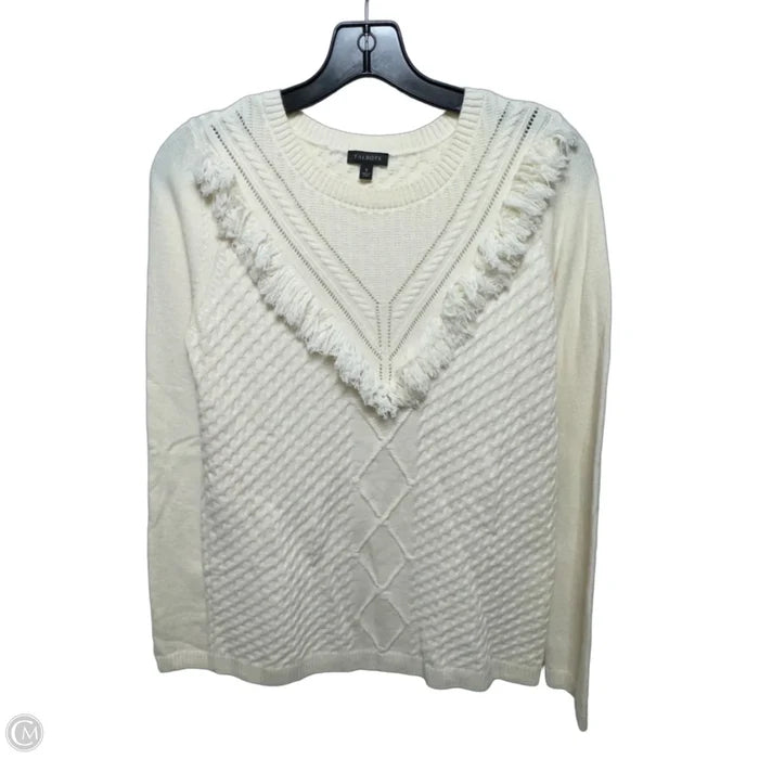 Sweater By Talbots In Cream, Size: S