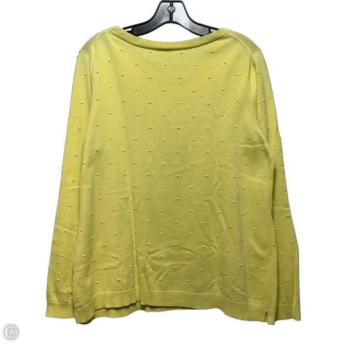 Sweater By Talbots In Yellow, Size: M