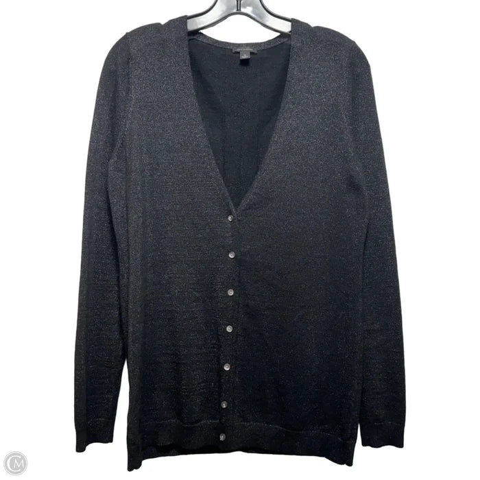 Sweater Cardigan By Ann Taylor In Black, Size: M