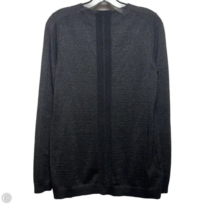 Sweater Cardigan By Ann Taylor In Black, Size: M