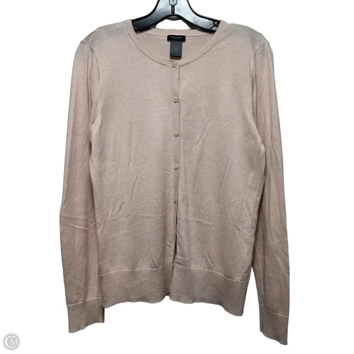 Sweater Cardigan By Ann Taylor In Pink, Size: M