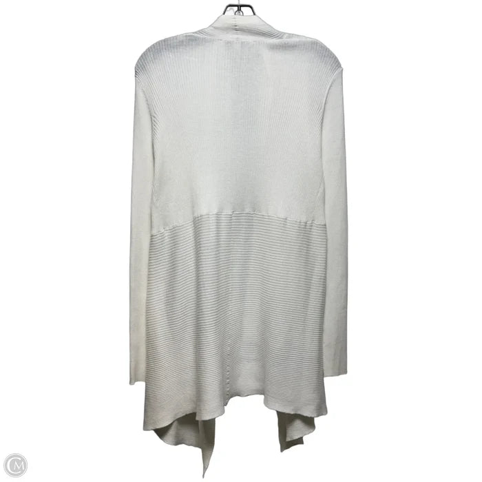 Sweater Cardigan By Autumn Cashmere In White, Size: L
