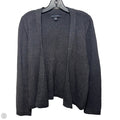 Sweater Cardigan By Banana Republic In Grey, Size: L