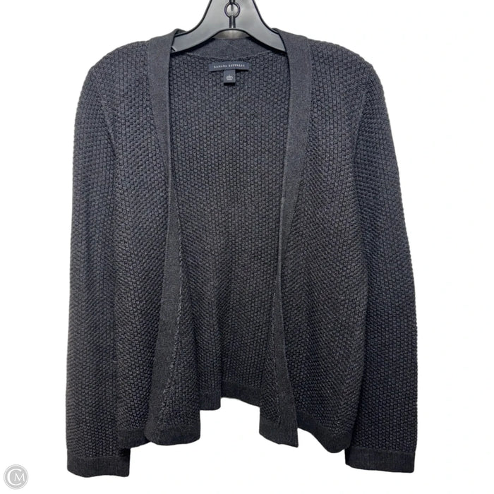 Sweater Cardigan By Banana Republic In Grey, Size: L
