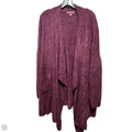 Sweater Cardigan By Barefoot Dreams In Purple, Size: 2x