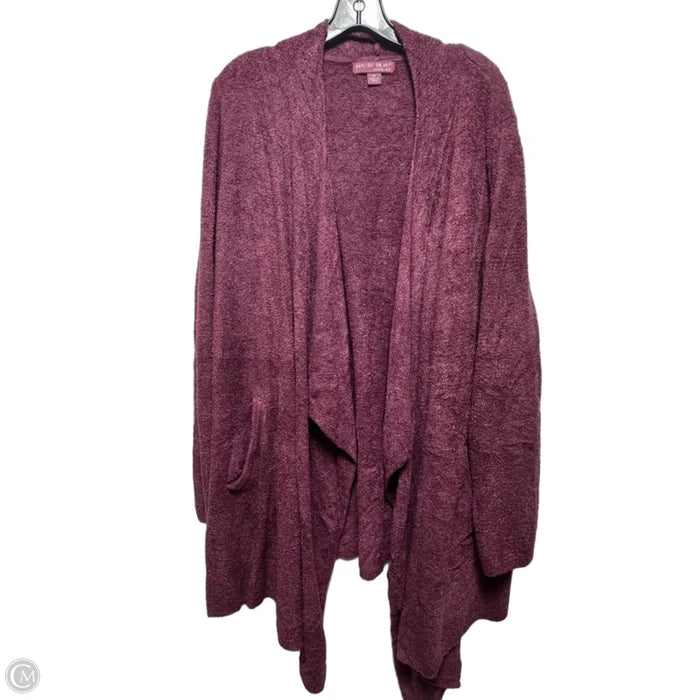 Sweater Cardigan By Barefoot Dreams In Purple, Size: 2x