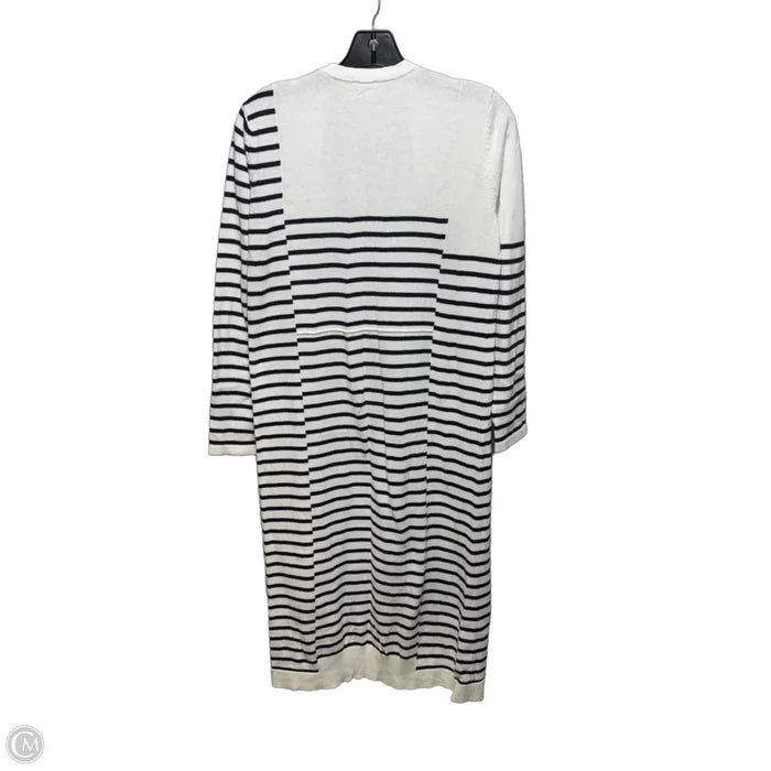 Sweater Cardigan By Cabi In Striped Pattern, Size: S