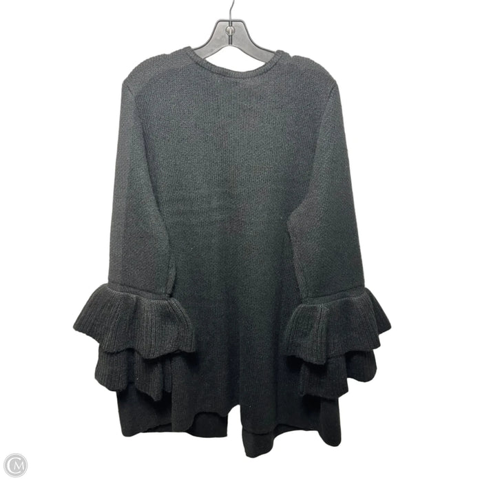 Sweater Cardigan By Cato In Black, Size: 22/24