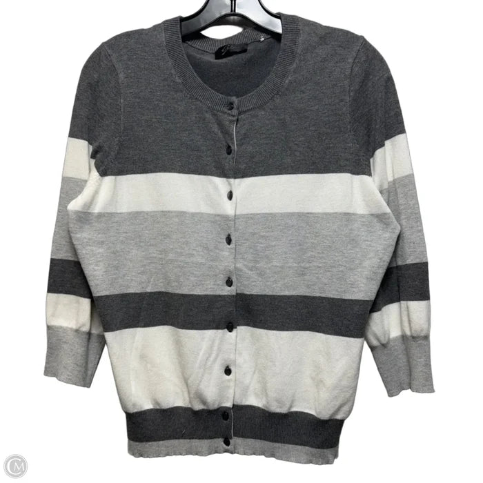 Sweater Cardigan By Cyrus In Striped Pattern, Size: L