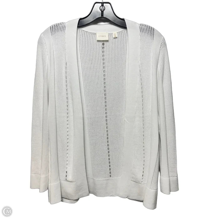 Sweater Cardigan By Cyrus In White, Size: Xl