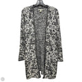 Sweater Cardigan By Dana Buchman In Black & White, Size: Xl