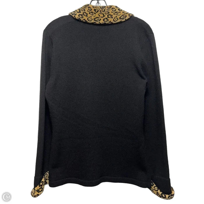 Sweater Cardigan By Dia In Leopard Print, Size: S