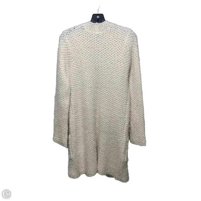 Sweater Cardigan By Fever In Cream, Size: L