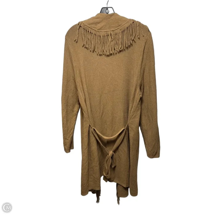 Sweater Cardigan By J. Jill In Tan, Size: L