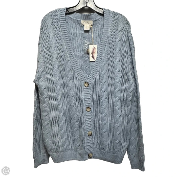 Sweater Cardigan By Jessica Simpson In Blue, Size: Xl