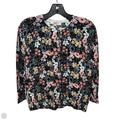 Sweater Cardigan By Loft In Floral Print, Size: S