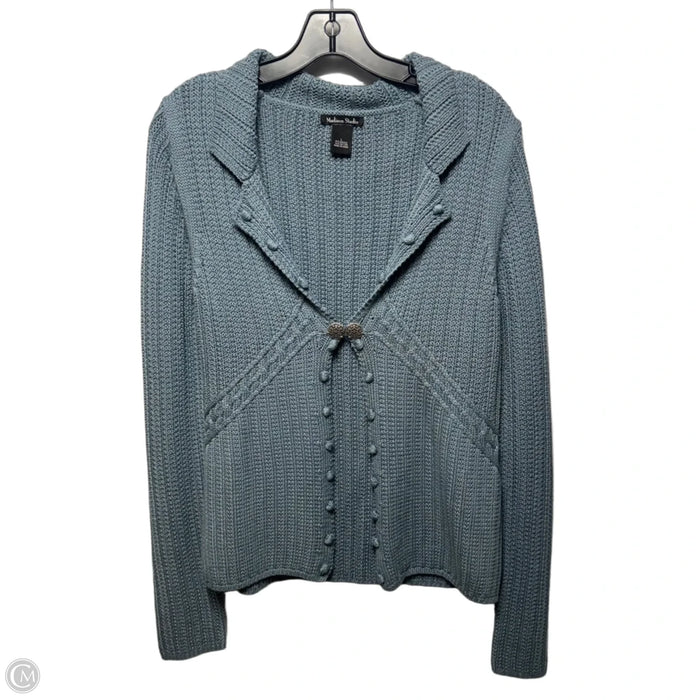 Sweater Cardigan By Madison In Blue, Size: L