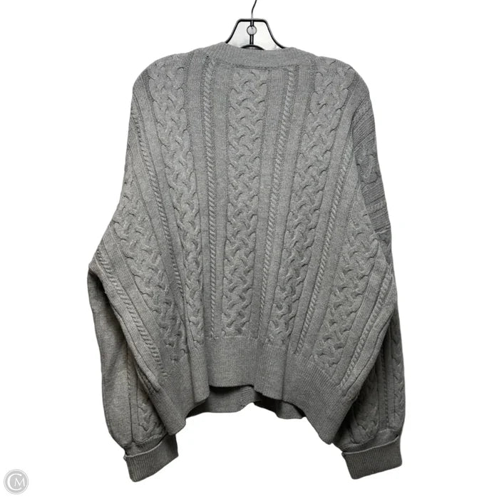 Sweater Cardigan By Marled In Grey, Size: Xl