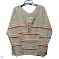 Sweater Cardigan By Maurices In Striped Pattern, Size: Xxl