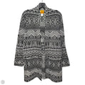 Sweater Cardigan By Ruby Rd In Black & White, Size: Xl