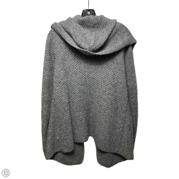 Sweater Cardigan By Salanida In Grey, Size: M/L