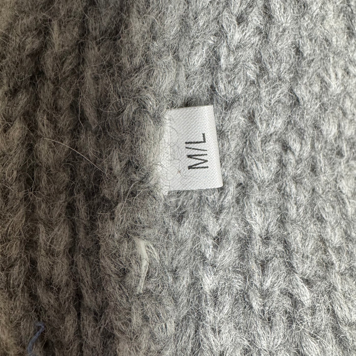 Sweater Cardigan By Salanida In Grey, Size: M/L