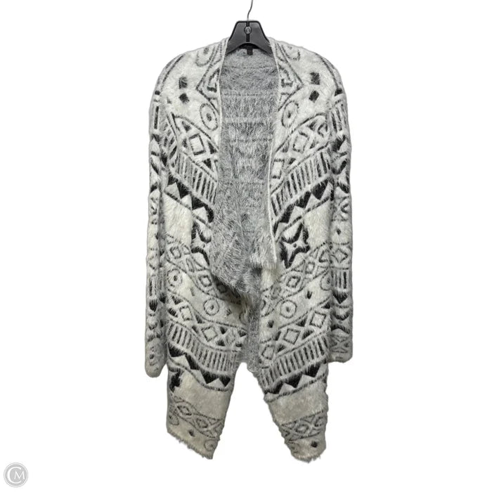 Sweater Cardigan By Shyanne In Black & White, Size: L