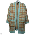 Sweater Cardigan By Talbots In Blue & Tan, Size: Mp