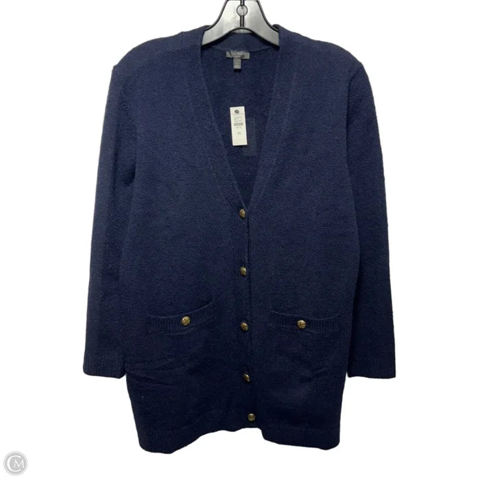 Sweater Cardigan By Talbots In Navy, Size: Sp