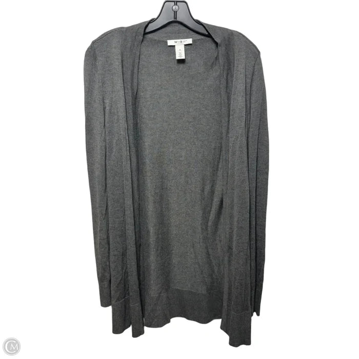 Sweater Cardigan By White House Black Market In Grey, Size: M