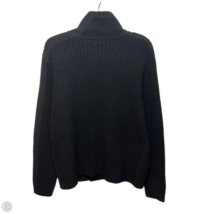 Sweater Cardigan Lambs Wool By Sundance In Black, Size: M