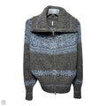 Sweater Cardigan Wool Blend By Free People In Blue & Grey, Size: M