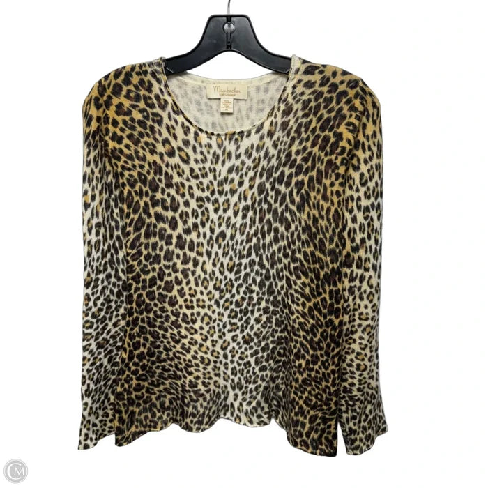 Sweater Cashmere By Mainbocher In Animal Print, Size: M