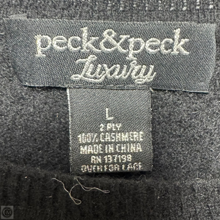 Sweater Cashmere By Peck And Peck In Black, Size: L