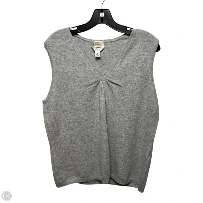 Sweater Cashmere By Talbots In Grey, Size: XL