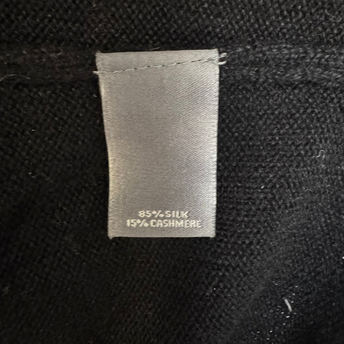 Sweater Designer Silk-Cashmere By Neiman Marcus In Black, Size: M