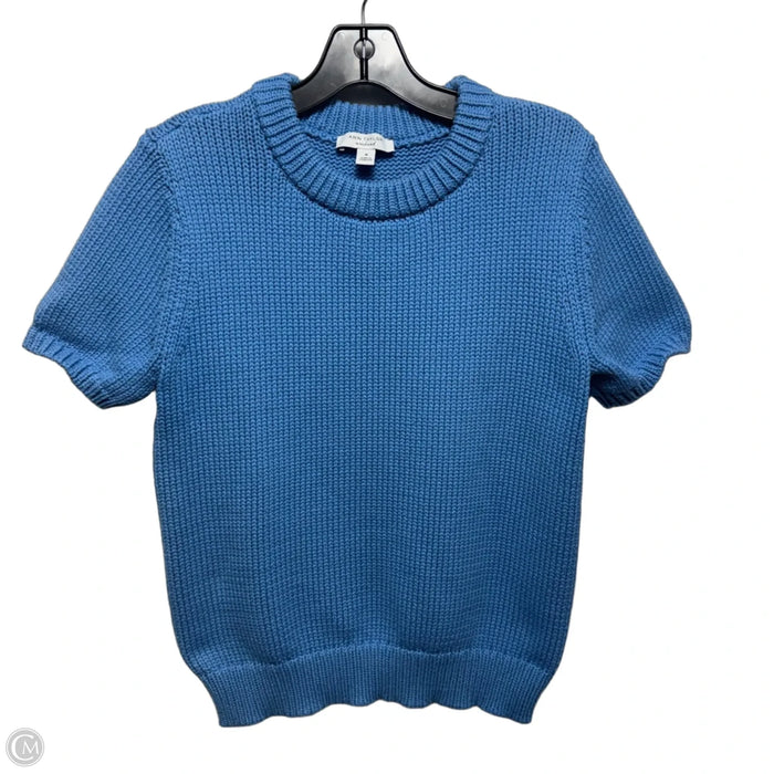 Sweater Short Sleeve By Ann Taylor In Blue, Size: M