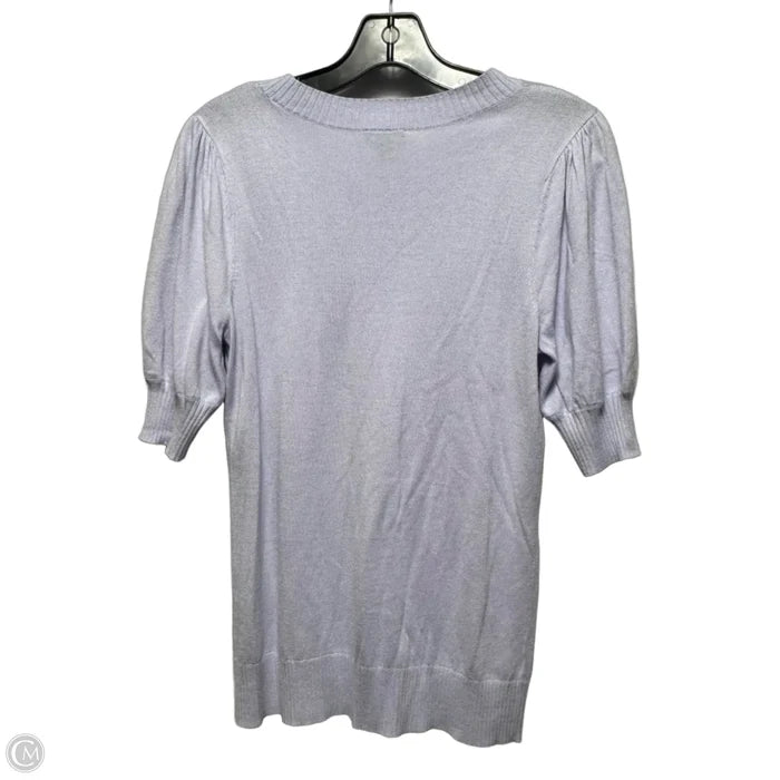 Sweater Short Sleeve By Ann Taylor In Purple, Size: S