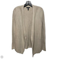 Tencel & Silk Sweater Cardigan By Eileen Fisher In Tan, Size: M