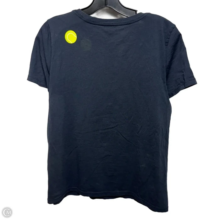 Tennis Ball T-Shirt Designer By Kate Spade In Navy, Size: L