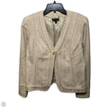 Textured One Button Blazer Designer By Lafayette 148 In Cream, Size: 8