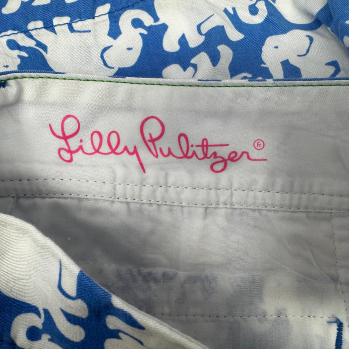 The Callahan Shorts Designer By Lilly Pulitzer In Blue & White, Size: 4