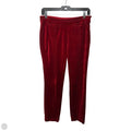 The Essential Slim Pants Velvet By Anthropologie In Red, Size: 2