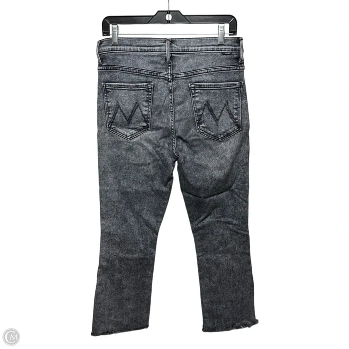 The Insider Crop Step Fray Jeans Designer By Mother In Grey, Size: 14/32