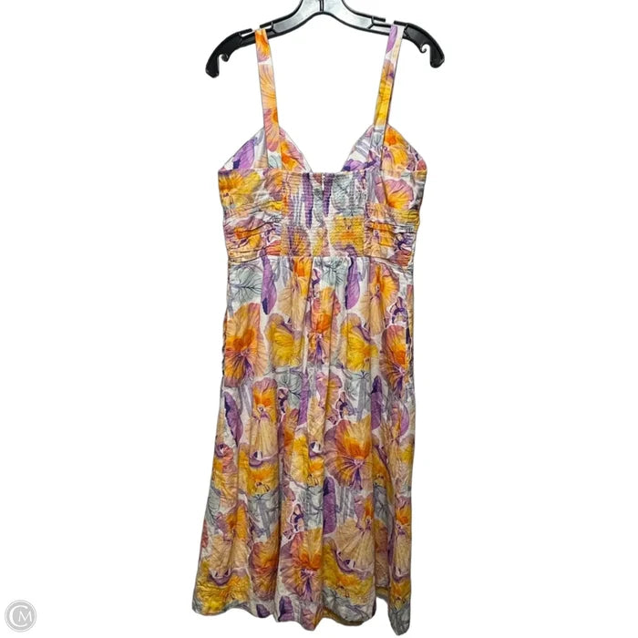Tie-Front Midi Dress By Cecilia Pettersson X Anthropologie In Floral Print, Size: 12