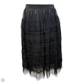 Tiered Tulle Ruffle Maxi Skirt By Studio West In Black, Size: L